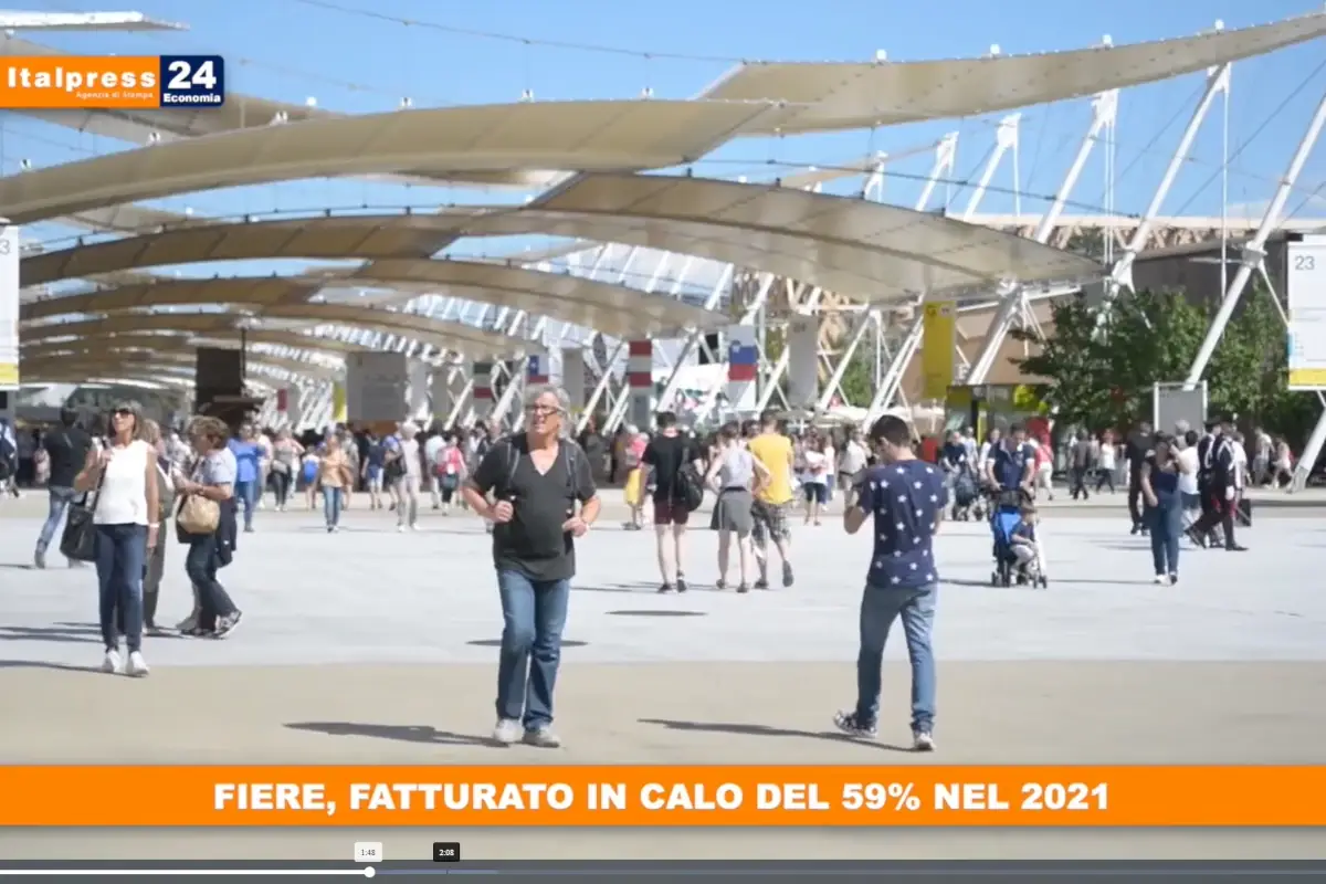 [TG Economia]: Fiere, fatturato in calo del 59% nel 2021