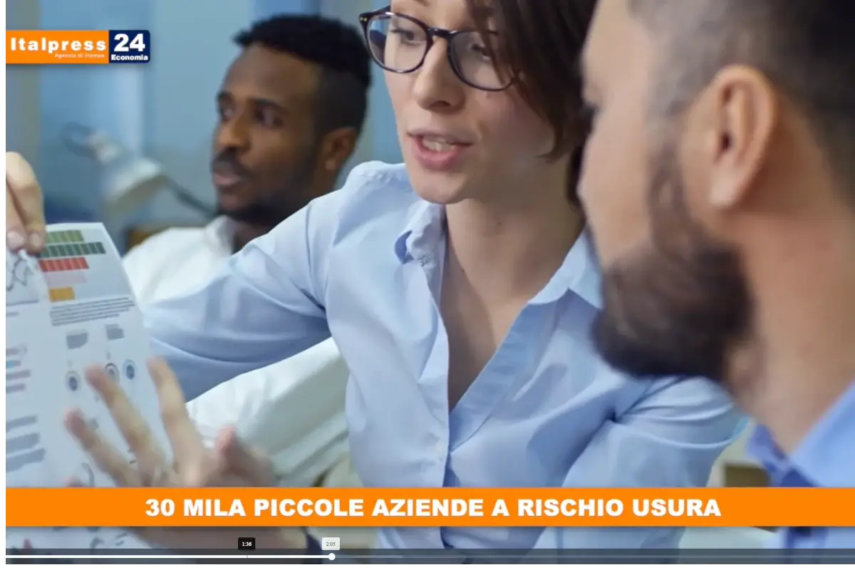 [TG Economia]: 30 mila piccole aziende a rischio usura