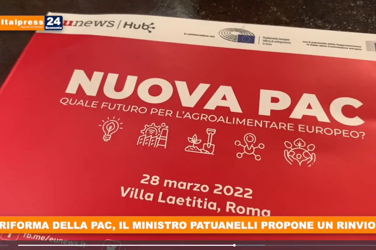 [TG Economia]: Riforma della Pac, il ministro Patuanelli propone un rinvio di un anno