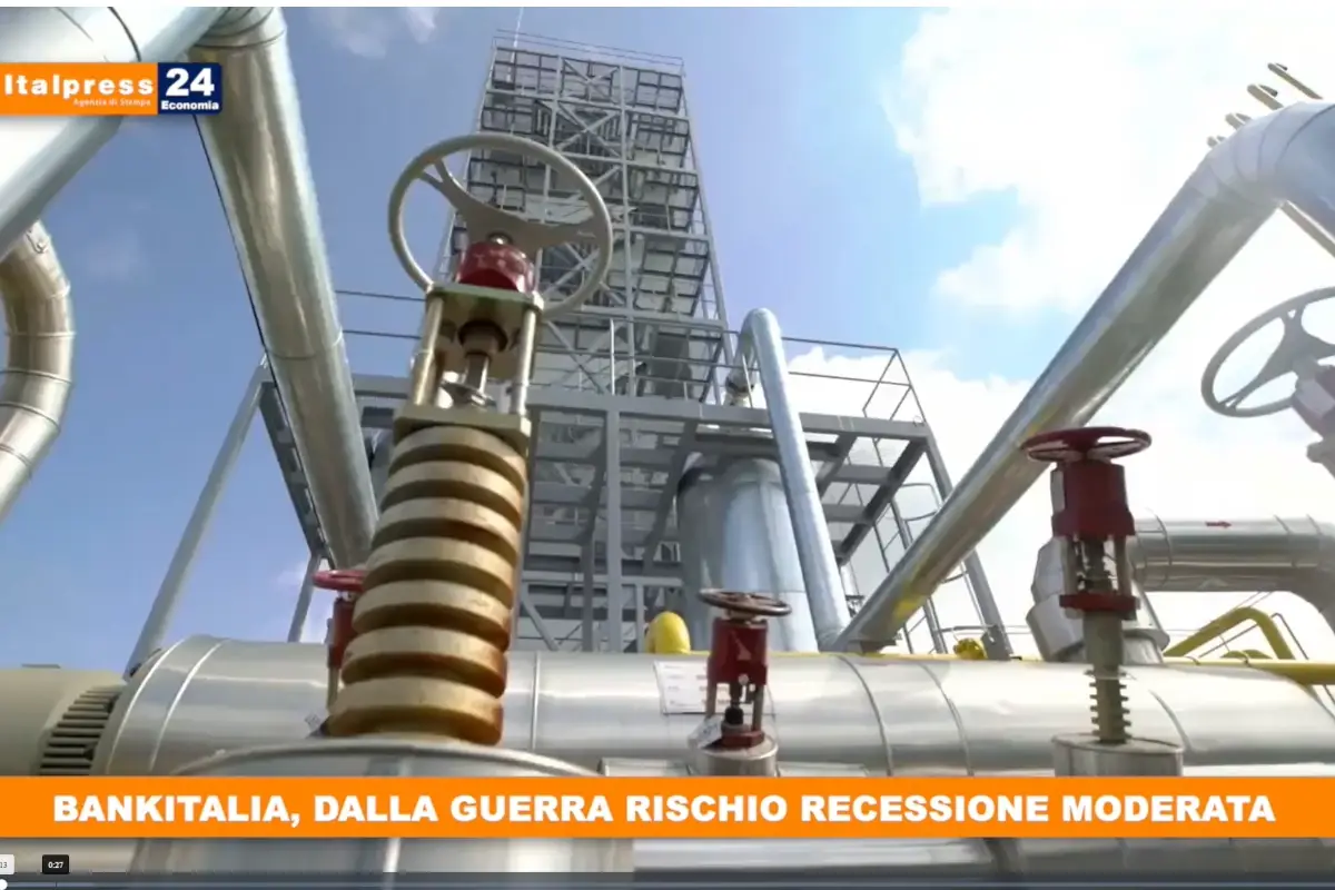 [TG Economia]: Bankitalia, dalla guerra rischio recessione moderata