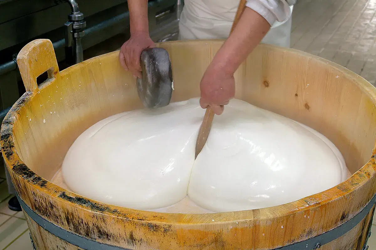 Mozzarella di Bufala Campana Dop &pound;$Sul tagliere dei formaggi...$&pound; Formaggio di Fossa di Sogliano, Montasio, Mozzarella di Bufala Campana