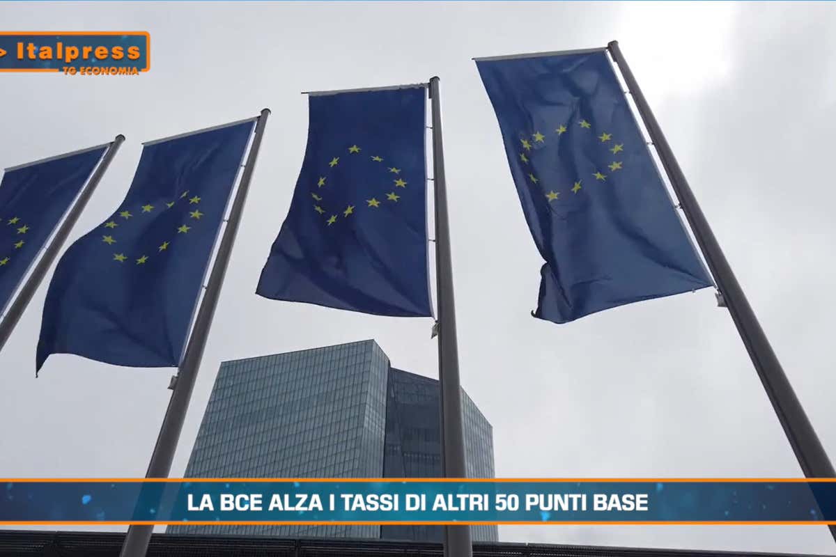 [TG Economia]: La Bce alza i tassi di altri 50 punti base