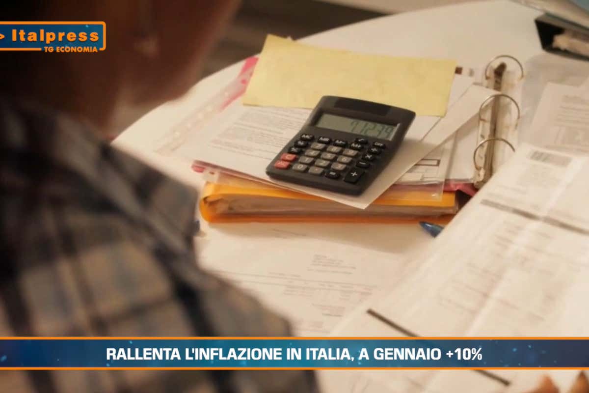 [TG Economia]: Rallenta l'inflazione in Italia a gennaio  10%