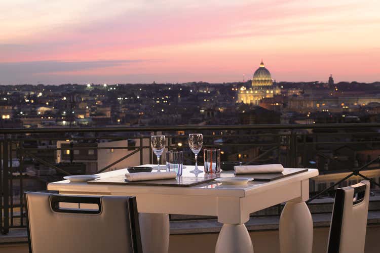 La terrazza del ristorante The Flair (Percorsi del gusto al The Flair)