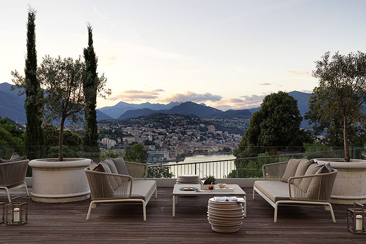 (The View Lugano Cucina gourmet con vista lago)