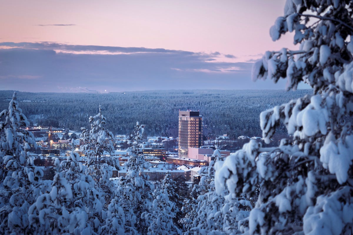 The Wood Hotel immerso nella neve  The Wood Hotel benessere assoluto nella Lapponia svedese