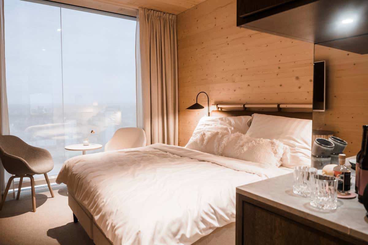 Una delle stanze del The Wood Hotel  The Wood Hotel benessere assoluto nella Lapponia svedese