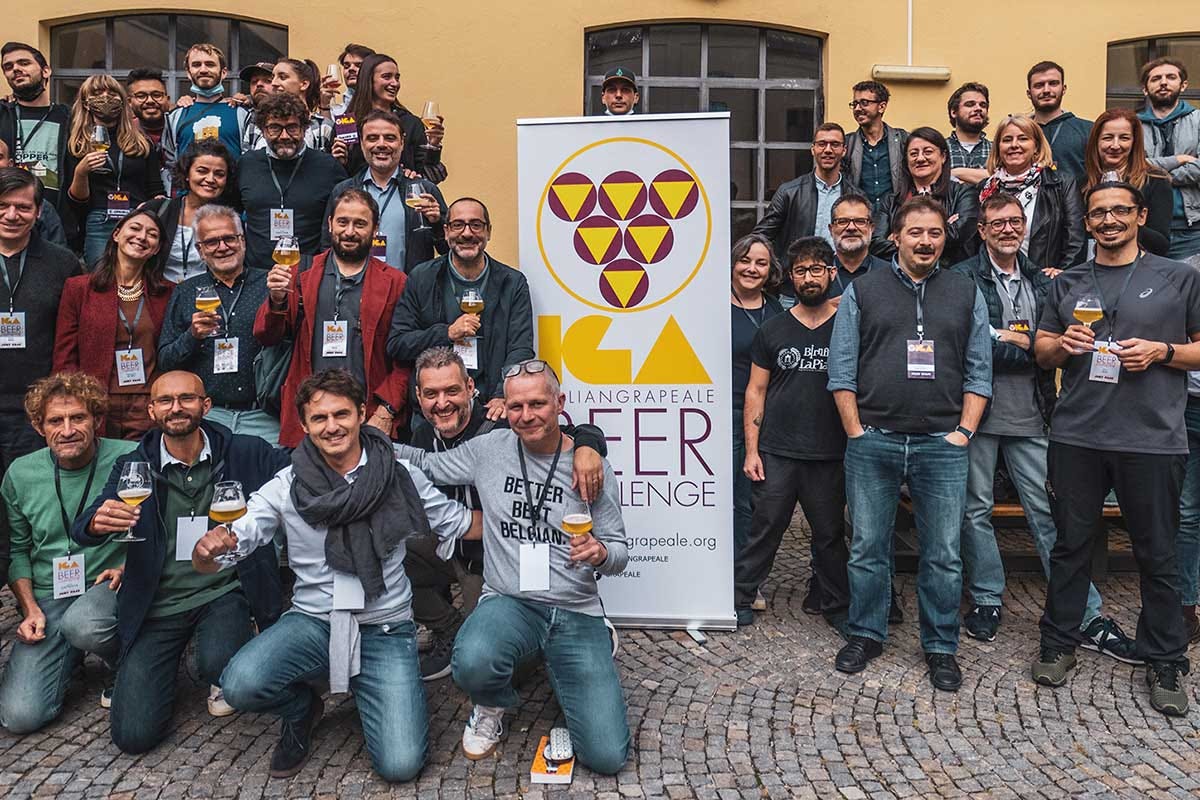 I partecipanti al primo contest internazionale dedicato alle Iga Birre con aggiunta di uva o mosto, tipicità italiana a rischio