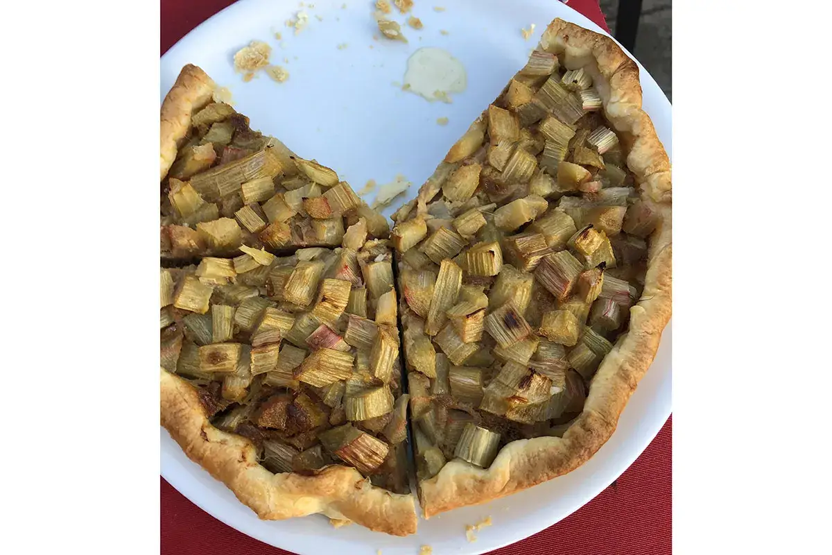 Torta al rabarbaro, tipicit&agrave; fiamminga da gustare con il gelato &pound;$I Maestri raccontano...$&pound; Fiandre, dove il business produttivo &egrave; etico e giovane
