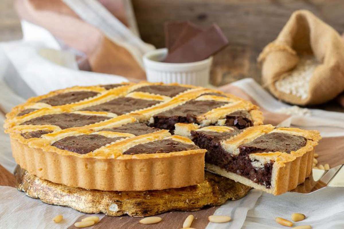 Torta riso e cioccolato - foto giallozafferanoblog La Pasqua dei dolci incorona la Colomba