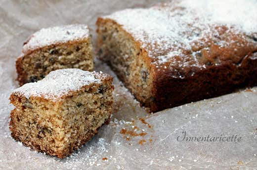 Torta secca con cioccolato noci e nocciole Torta secca con cioccolato noci e nocciole