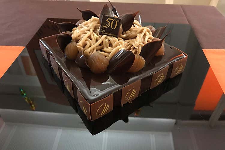 Spaghettata ai marron glacé (Una torta speciale per ogni decennio Così la Martesana festeggia i 50 anni)