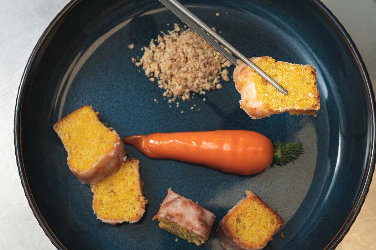 Carrot Cake Saint fine dining in piazza Duomo a Monza