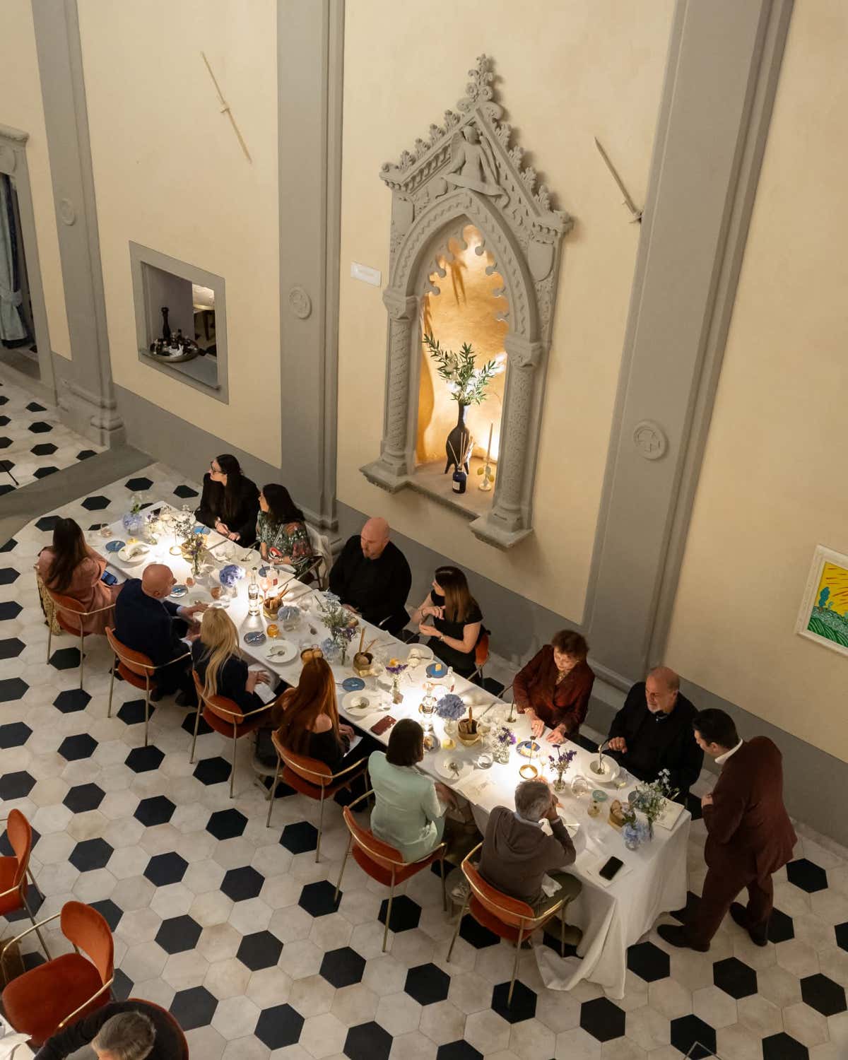 Gli spazi del ristorante Devoti, cornice della cena-evento dedicata alla cultura contemporanea del tè