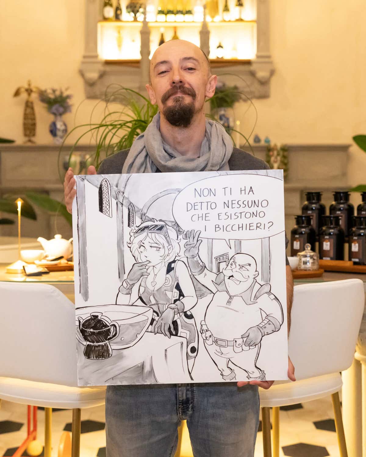I personaggi della nuova striscia a fumetti firmata da Carlo Alberto Fiaschi, presentata durante la serata