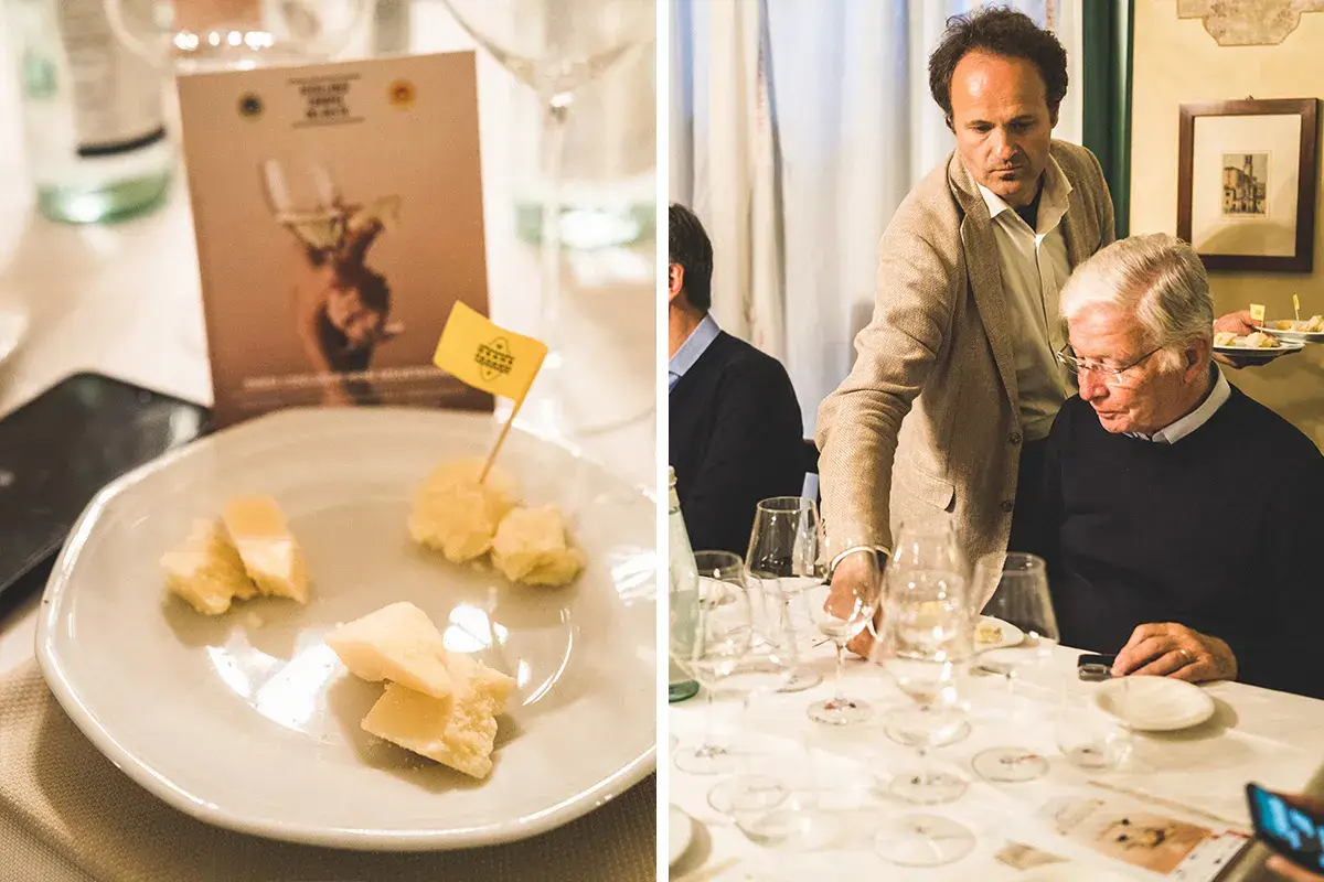 Il training formativo Osteria da Pietro, abbinamenti tra Grana Padano Dop e vini lombardi