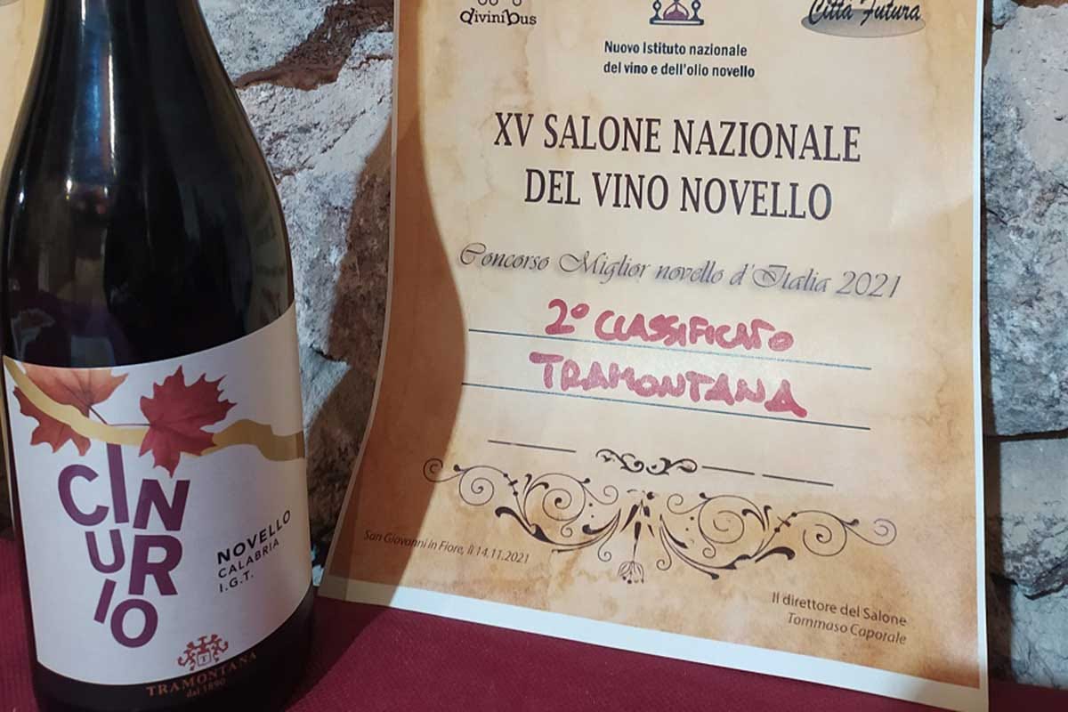 Calabria Igp “Cinurio” dell’azienda vinicola Tramontana Il miglior vino novello d'Italia? Non uno, ma due ed entrambi bio