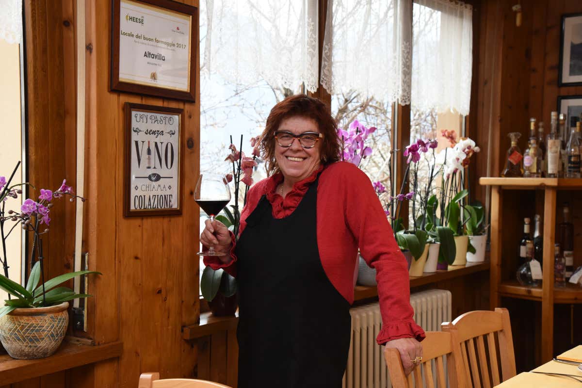 Anna Bertola, titolare della Trattoria Altavilla