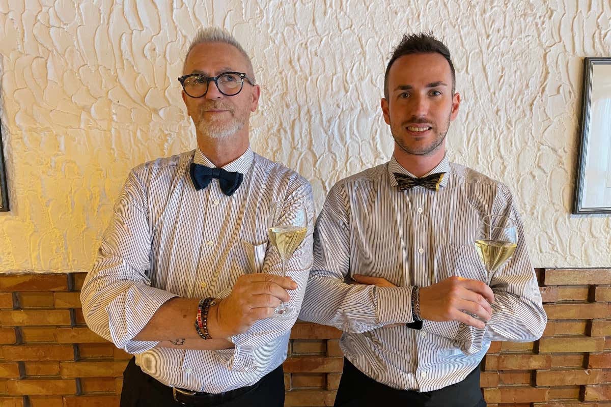 Lucio Marangoni con il figlio Alessandro