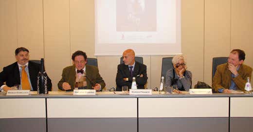 Marco Sabellico, Philippe Daverio, Enrico Franco, Licia Granello e Fausto Peratoner Marco Sabellico, Philippe Daverio, Enrico Franco, Licia Granello e Fausto Peratoner