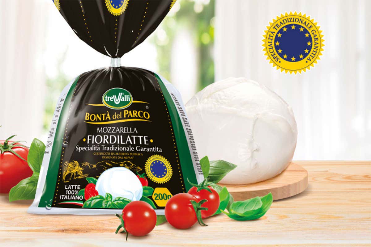 Mozzarella Fiordilatte TreValli Bont&agrave; del Parco Stg Nella Mozzarella TreValli tutta la bont&agrave; del latte dei monti Sibillini
