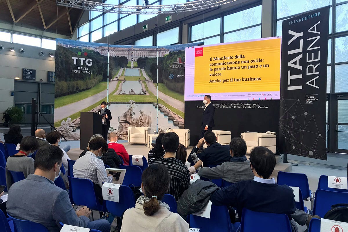 Un'immagine dell'evento 2020 (Fonte: Facebook) Ttg Travel Experience, a Rimini è già boom di adesioni