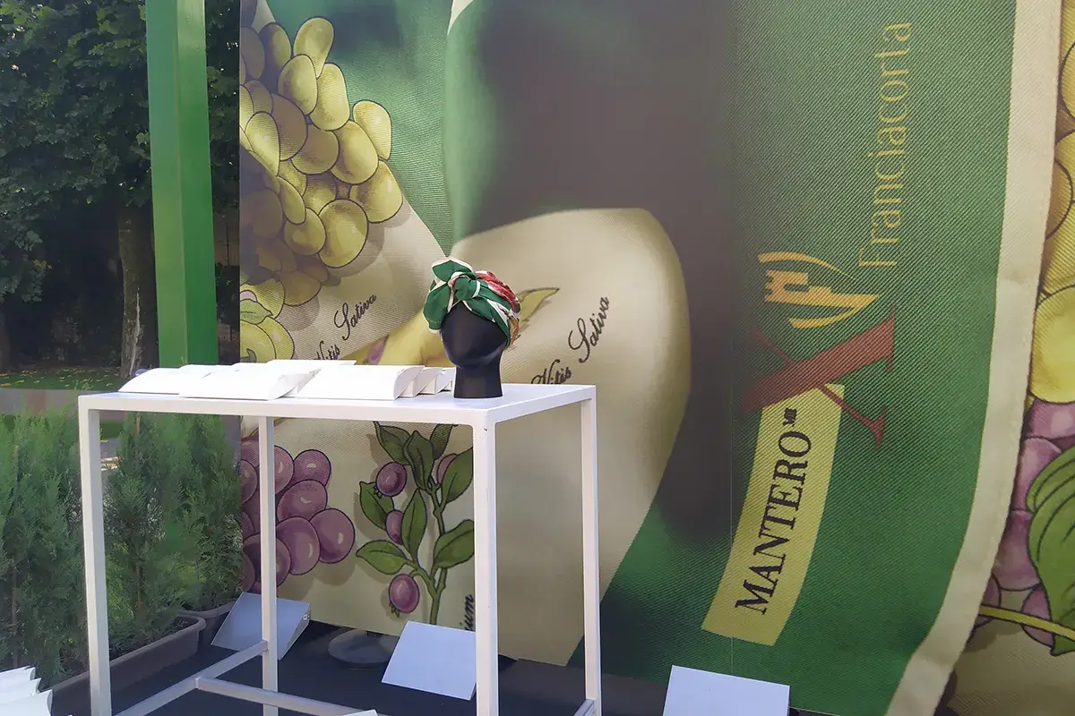 Un'immagine della mostra La Franciacorta sostiene le donne colpite da tumore