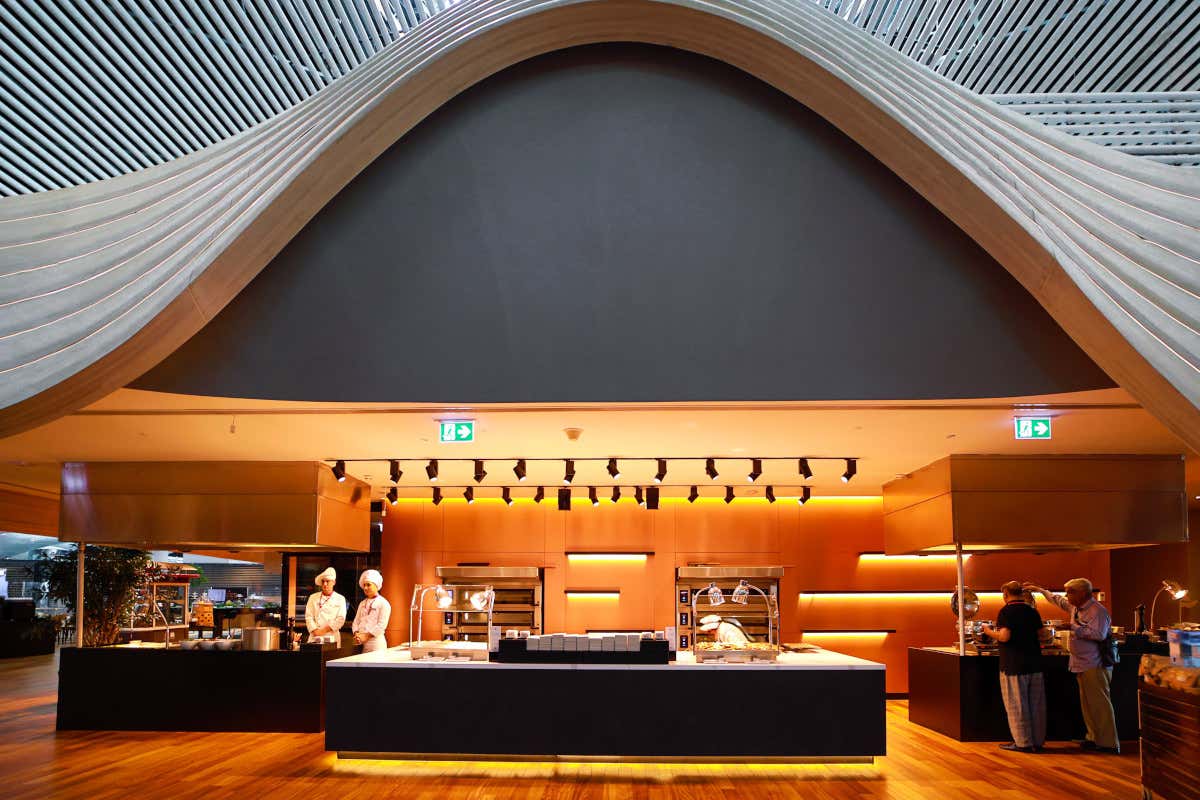 Le cooking station della lounge