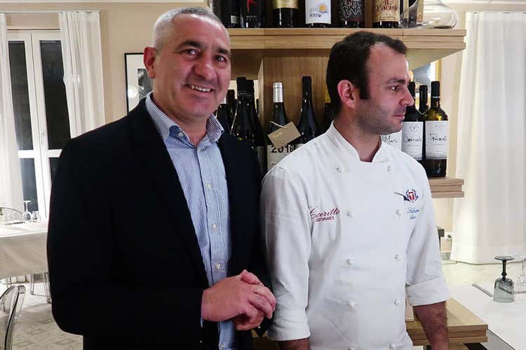 Faro Giannola e Salvatore Amato (Tutti i sapori del marenel nuovo menu di Ciciritto)