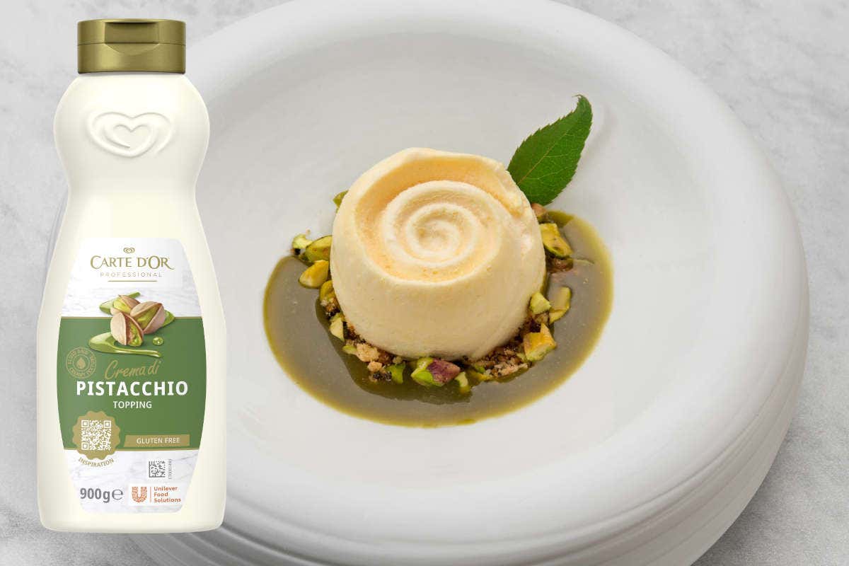 Topping Carte D'Or: anche il gusto pistacchio nella linea per professionisti Topping Carte D'Or: anche il gusto pistacchio nella linea per professionisti