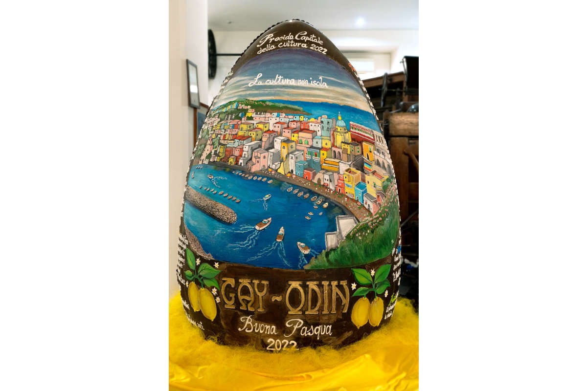 Gay-Odin, uovo di Pasqua da 300kg per Procida Capitale della Cultura 2022