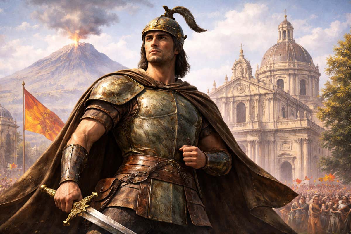 Una ricostruzione AI del paladino Uzeta