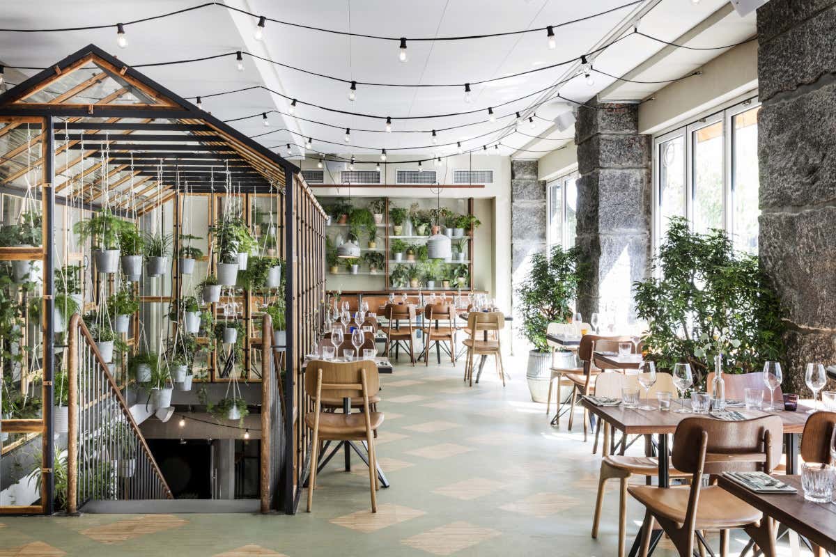 La sala del ristorante Vækst