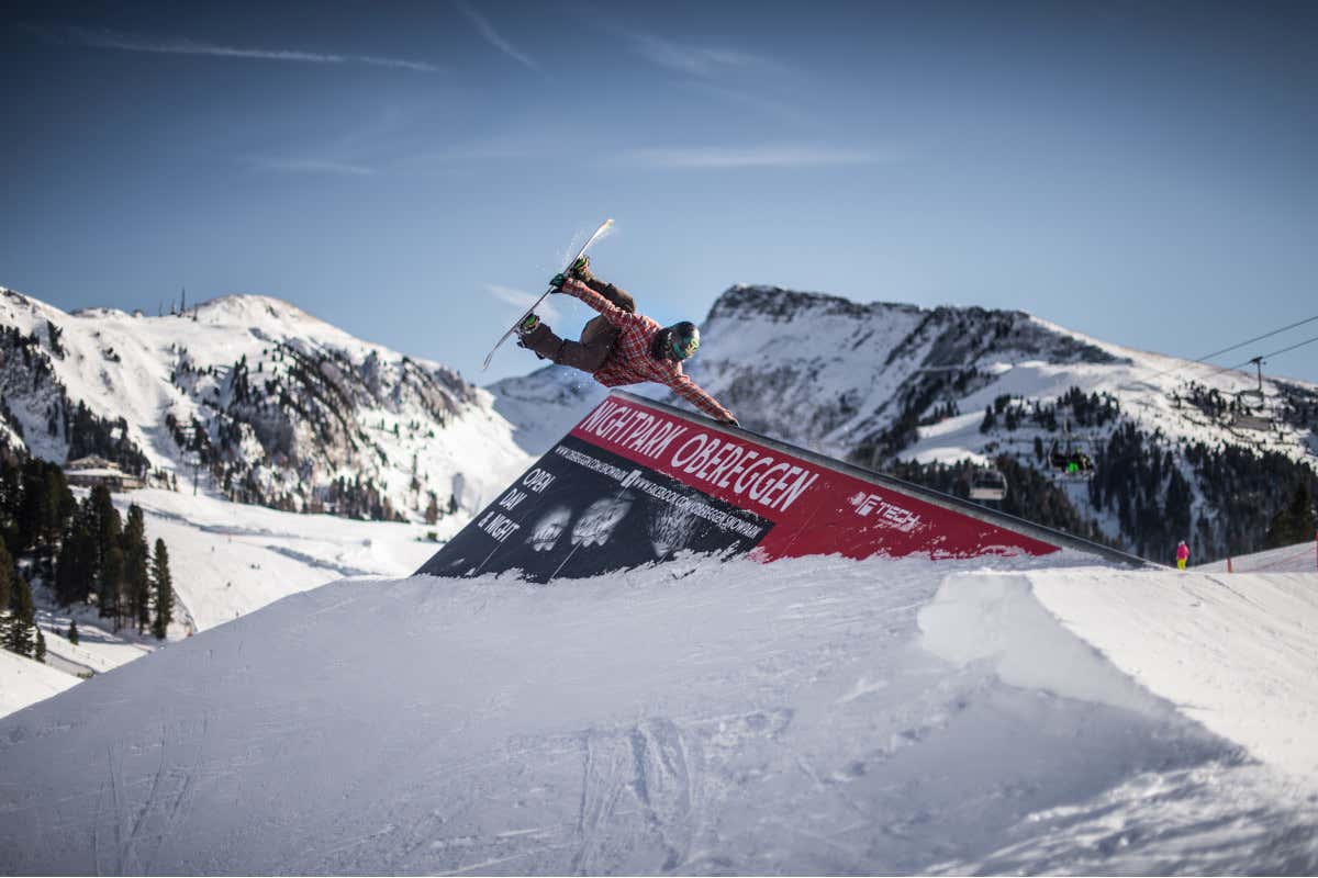 Lo Snowpark di Latemar (foto F-Tech, credit Obereggen) Soggiorno in Val d’Ega tra sentieri stellati e lezioni di canederli