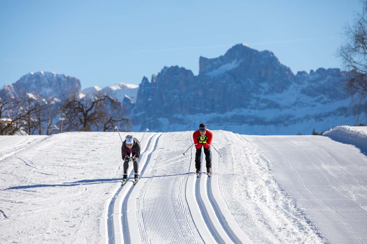 Sci di fondo in Val d'Ega (foto Günther Pichler) Soggiorno in Val d’Ega tra sentieri stellati e lezioni di canederli