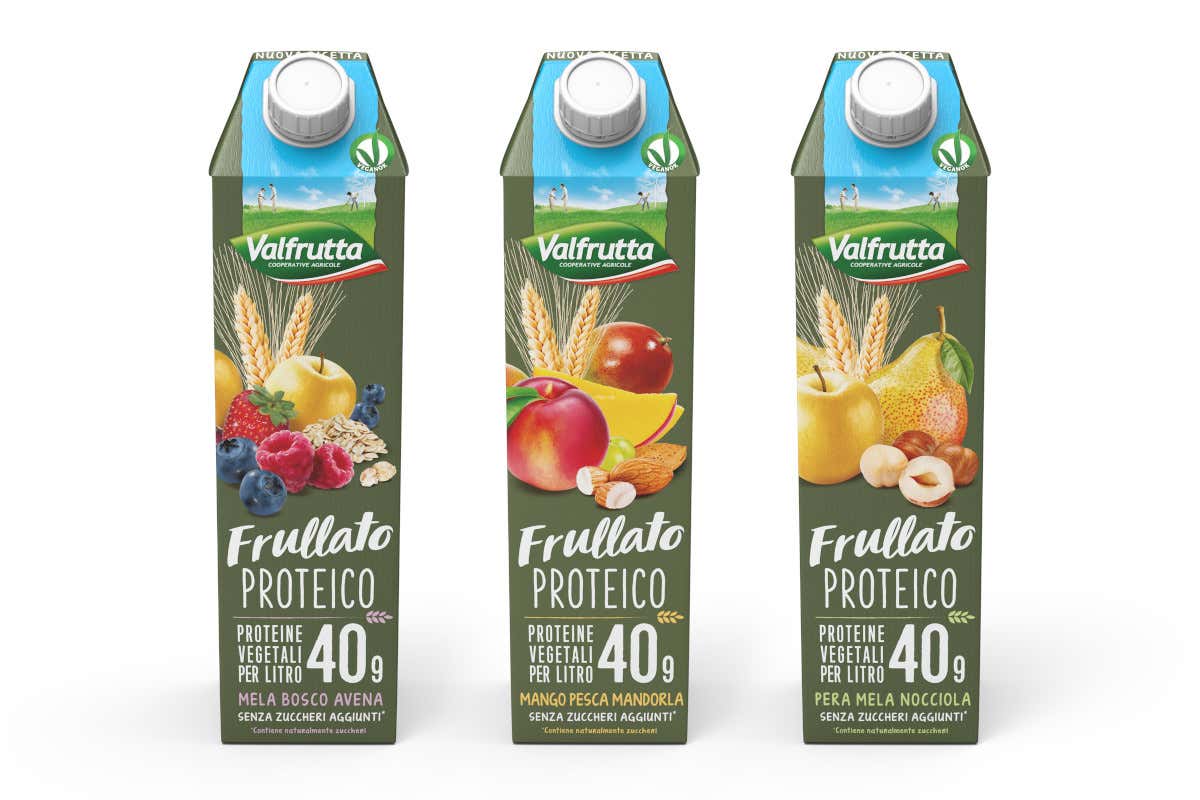 “Frullato proteico” di Valfrutta: la nuova ricetta con più proteine vegetali “Frullato proteico” di Valfrutta: la nuova ricetta con più proteine vegetali