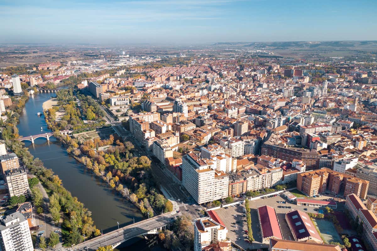 Vista sulla città di Valladolid