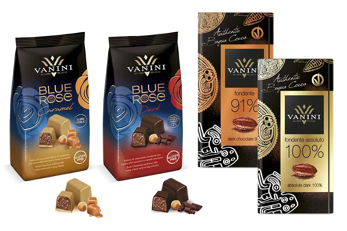 I nuovi Vanini Blue Rose e Bagua del Per&ugrave; L'anima stagionale del cioccolato Le proposte di Lindt e Vanini