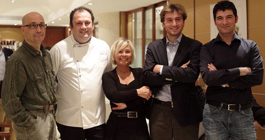 Da sinistra: Sauro Martella, Chicco Coria, Renata Balducci, Giacomo Crocchini e Gianluca Acca  