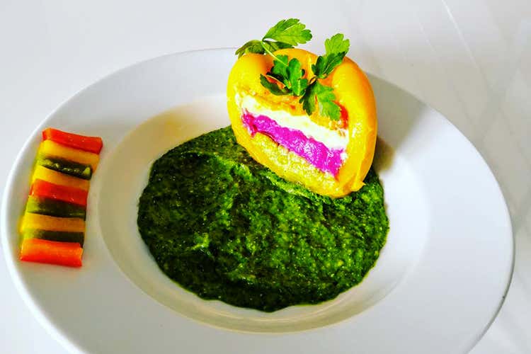 Il piatto green del vincitore della categoria Video Vegetarian Challenge, a marzo 132 partecipanti da 15 Paesi