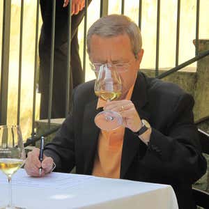 Un momento della degustazione di Verdicchio 