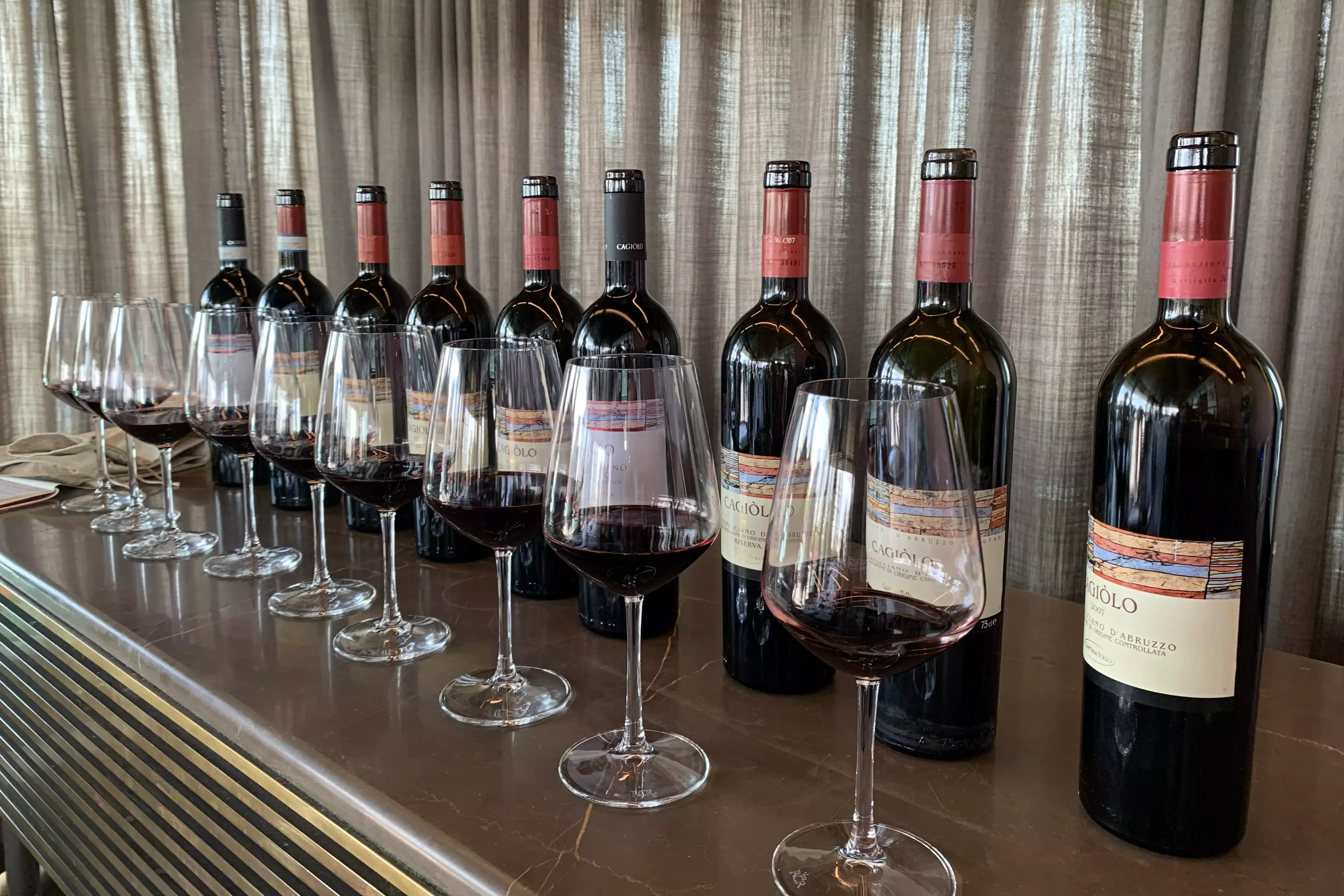 Le nove annate di Cagi&ograve;lo in degustazione Cantina Tollo festeggia i 30 anni di Cagi&ograve;lo