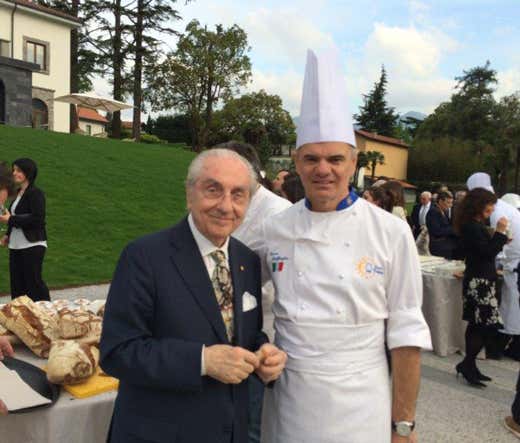 da sinistra: Gualtiero Marchesi ed Enrico Derflingher