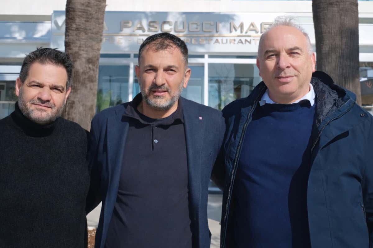 Da sinistra, Tito Trovato, Adrian Bardhi e Andrea Baschetti