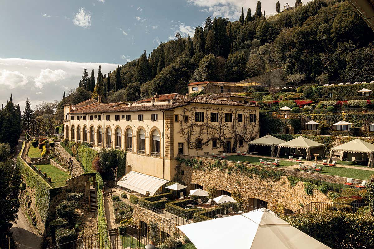 I giardini terrazzati di Villa San Michele