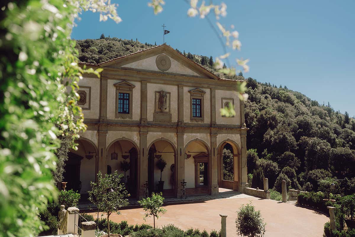L'esterno di Villa San Michele a Fiesole (Fi)