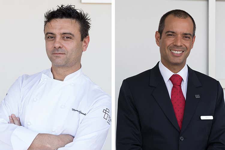 Mauro Grandi e Mario Miranda (Vini da ascoltare, musica da bere Serata speciale al The View Lugano)