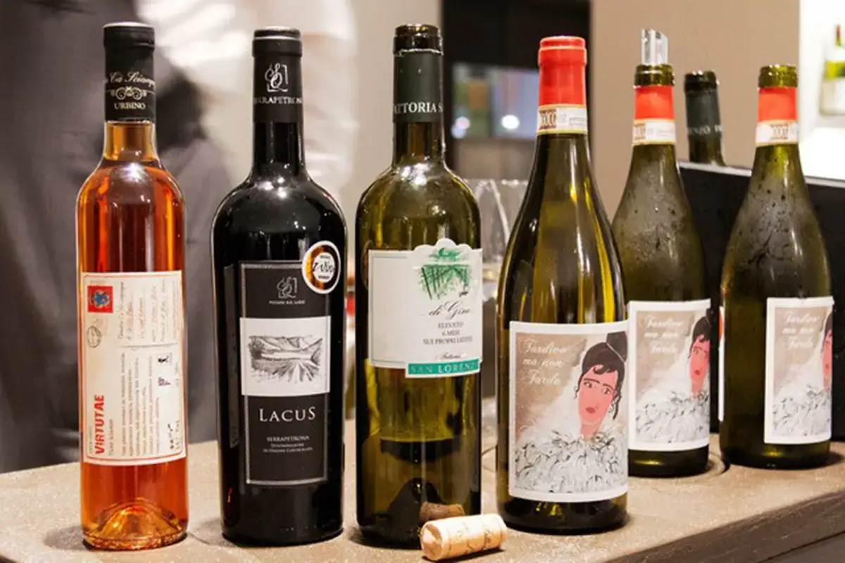 I vini degustati in abbinamento &amp;quote;Dalla Vigna alla tavola&amp;quote; fa tappa ai Due Cigni di Rosaria Morganti