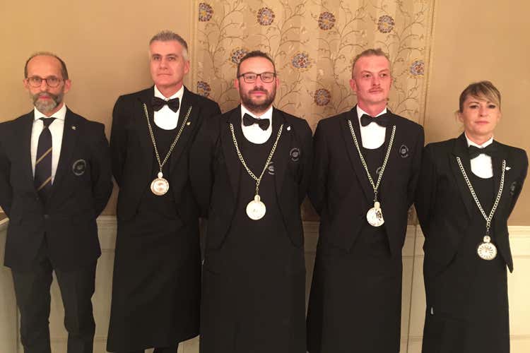 I sommelier della serata (Vini Valtellinesi in trasferta alla Cantalupa di Brusaporto)