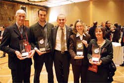 Da sinistra: Casimiro Maule, Claudio Giorgi, Luca Bandirali, Isabella Pellizzatti Perego e Yvonne Gazzaretti